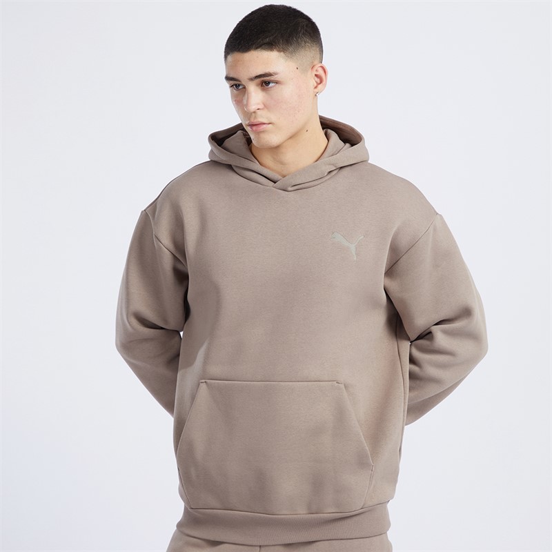 Puma Mens Elevated Hoodie Totally Taupe