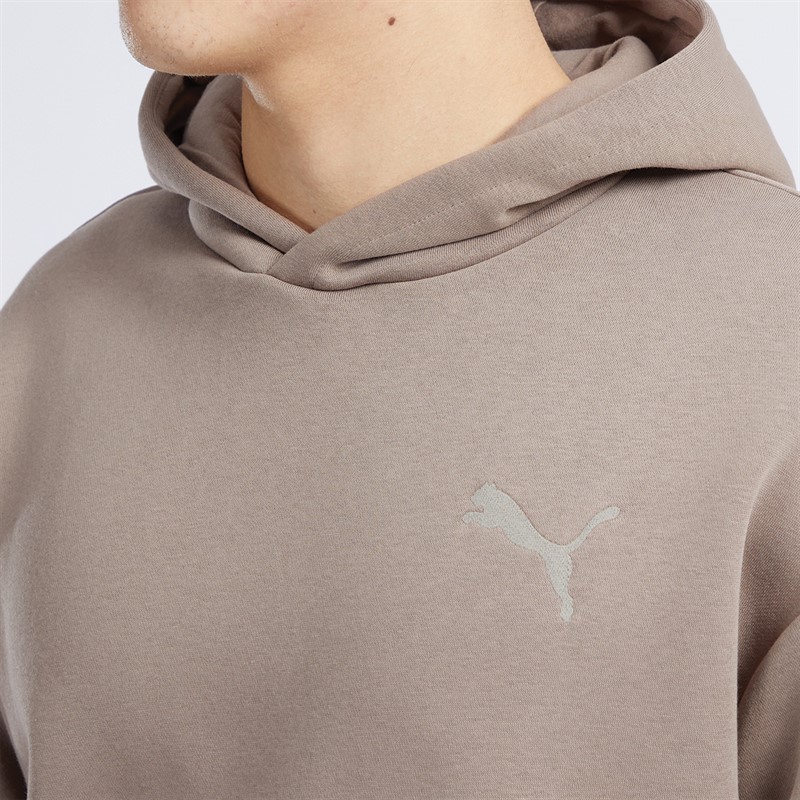 Puma Mens Elevated Hoodie Totally Taupe