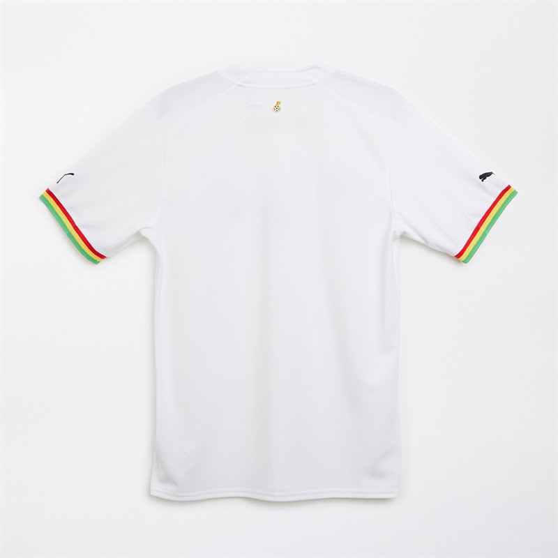 Puma Mens GFA Ghana Home Jersey White/Black