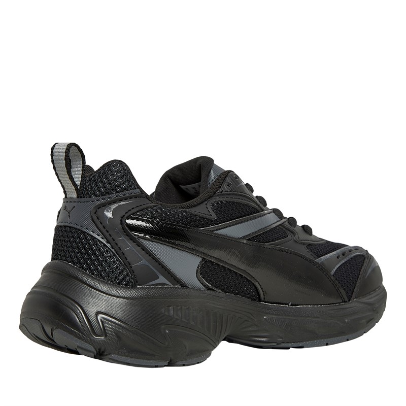 Puma Kids Junior Morphic Base Trainers Black/Grey