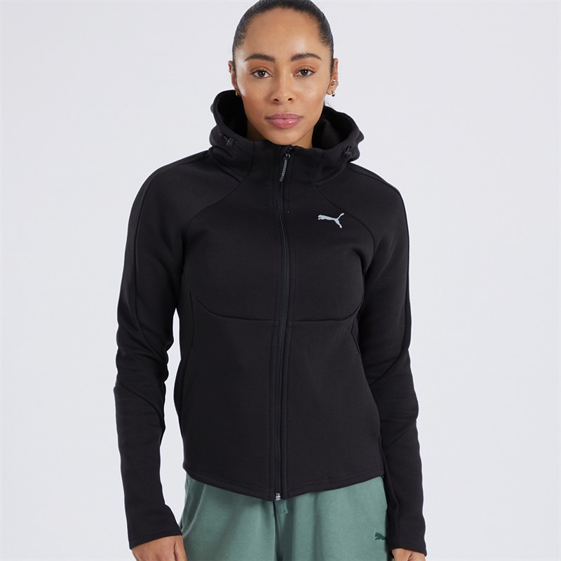 Puma Womens Evostripe Full Zip Hoodie Puma Black