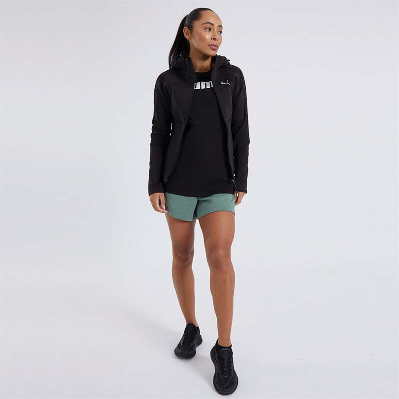 Puma Womens Evostripe Full Zip Hoodie Puma Black