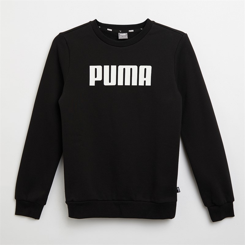 Puma Junior Boys Essentials Puma Crew Sweatshirt Puma Black