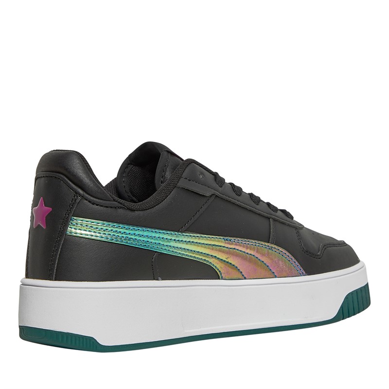 Puma Junior Carina Street Bouncy Sky Trainers Black/Magenta