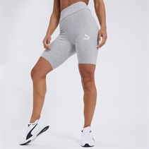 Puma Womens Classics 7 Short Tights Light Grey Heather