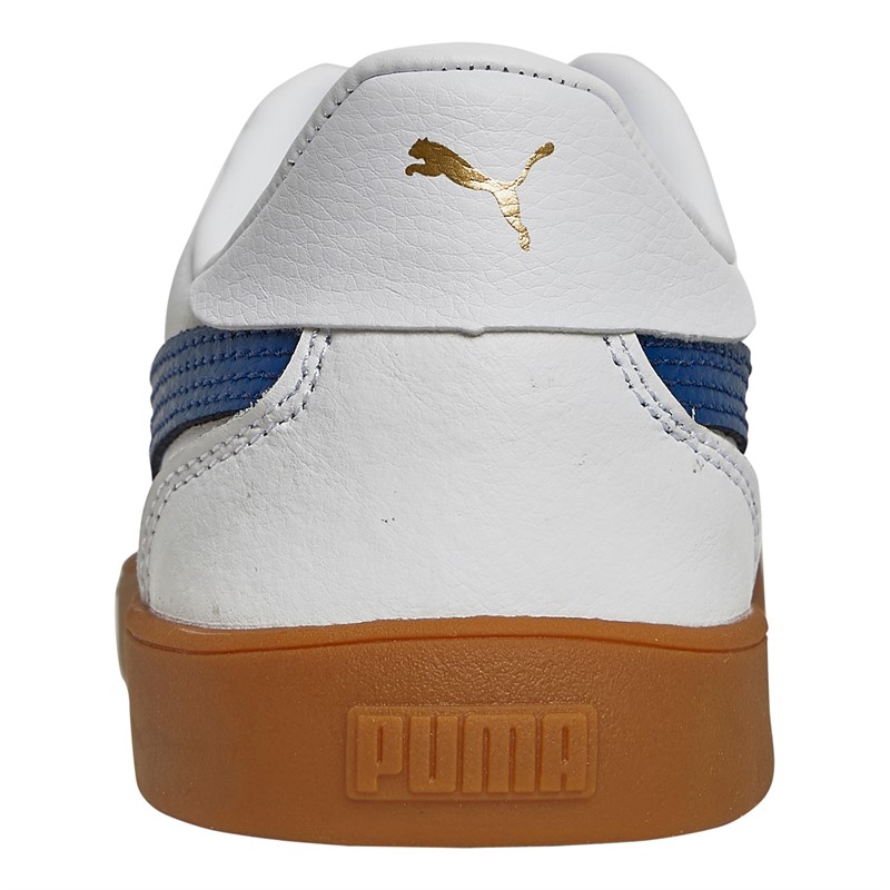 Puma Junior Club 5V5 Trainers Clyde Royal/Puma White