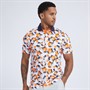 Puma Mens Pique Borrego Golf Polo White/Orange