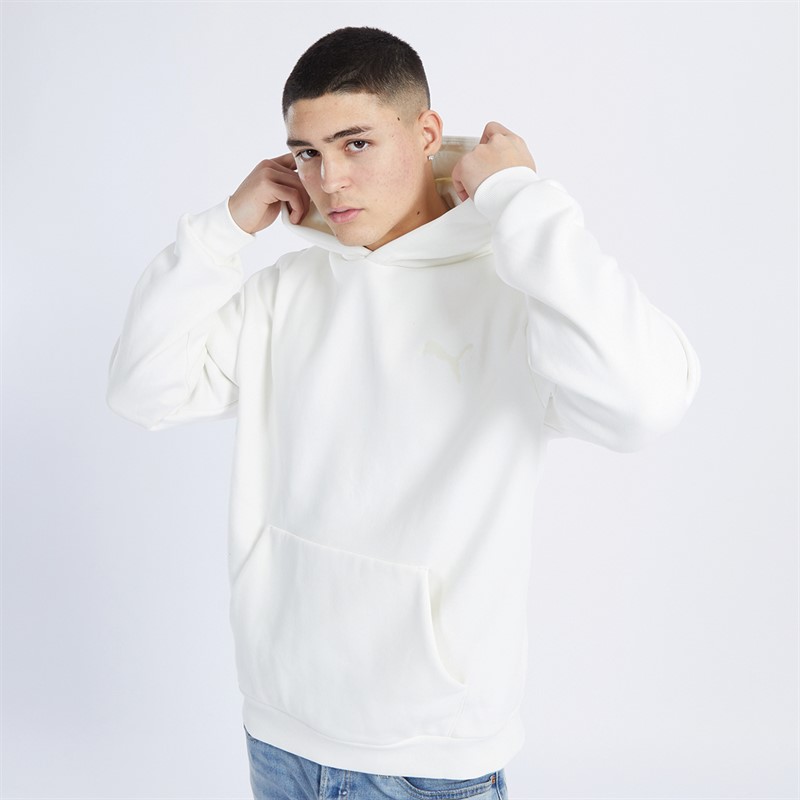 Puma Mens Elevated Hoodie Warm White