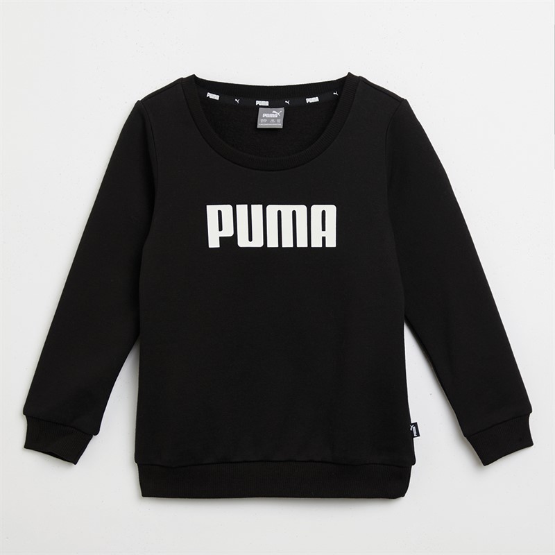 Puma Girls Essentials Puma Crew Sweatshirt Puma Black