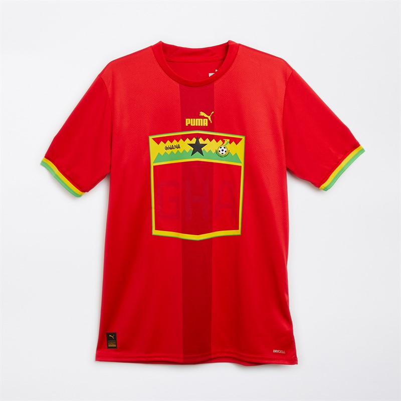 Puma Mens GFA Ghana Away Jersey Puma Red