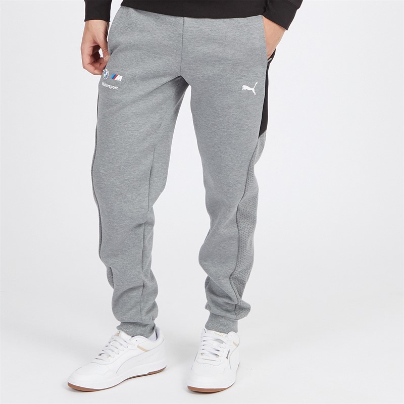 Puma Mens BMW M Motorsport Joggers Medium Grey Heather