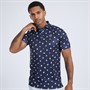 Puma Mens Pure Love Birdies Golf Polo Navy/White