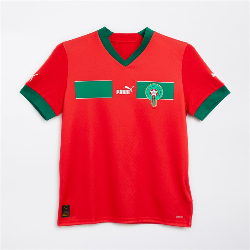 Puma Junior FRMF Morocco Home Jersey Red/Green