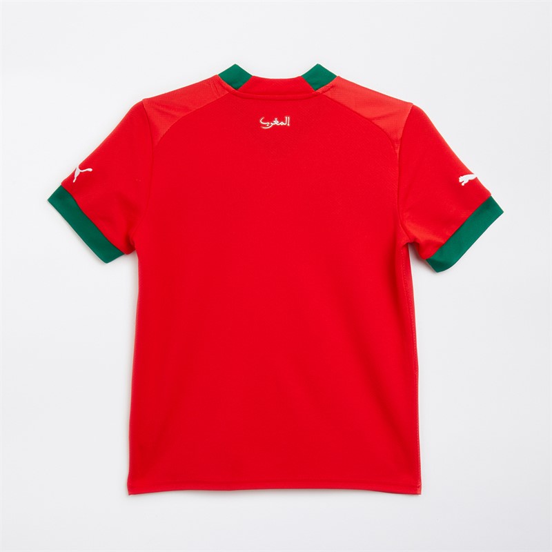 Puma Junior FRMF Morocco Home Jersey Red/Green