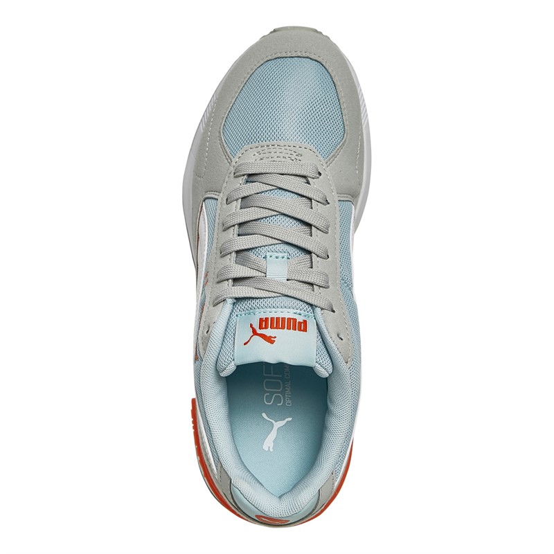 Puma Junior Graviton Trainers Lapis/White/Grey