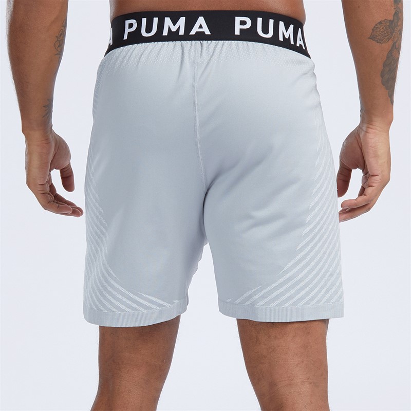 Puma Mens Train Formknit Seamless 7 Shorts Medium Grey Heather