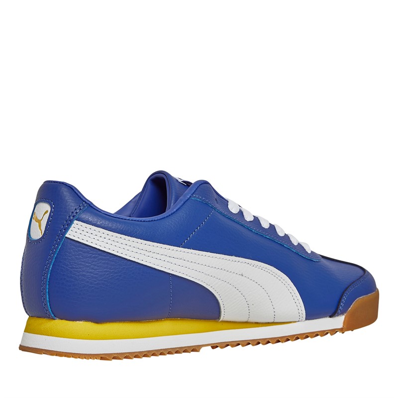 Puma Mens Roma 24 Standard Trainers Pear/Lapis Lazuli