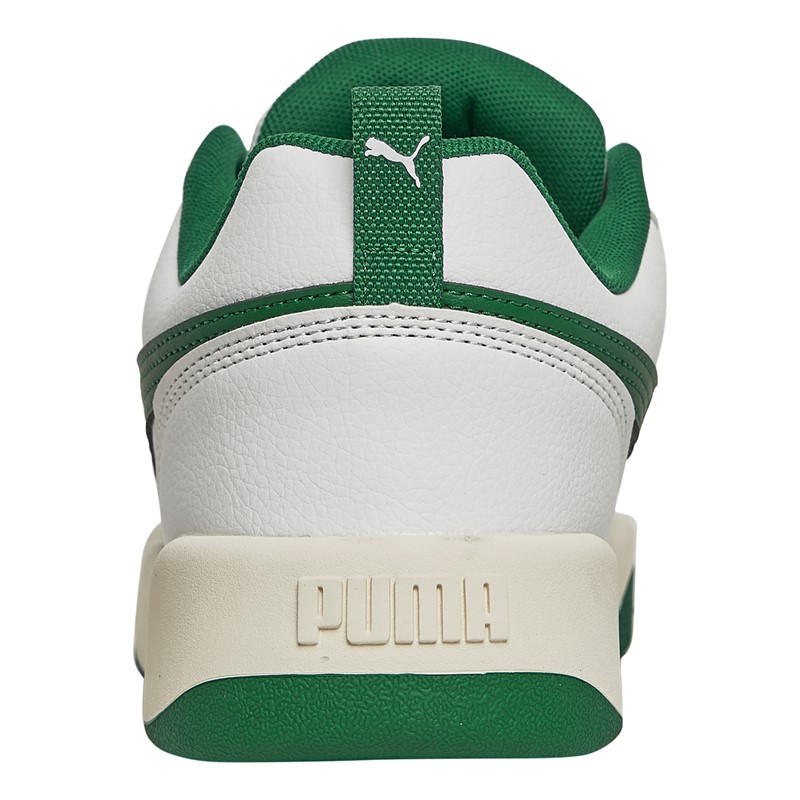 Puma Mens Park Lifestyle Trainers White/Tan/Green