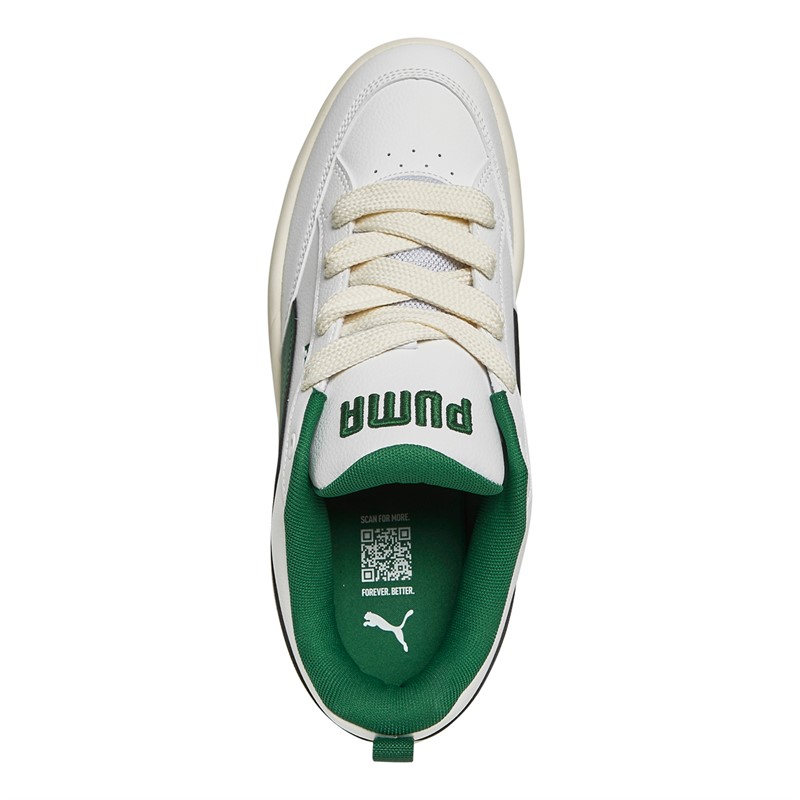 Puma Mens Park Lifestyle Trainers White/Tan/Green