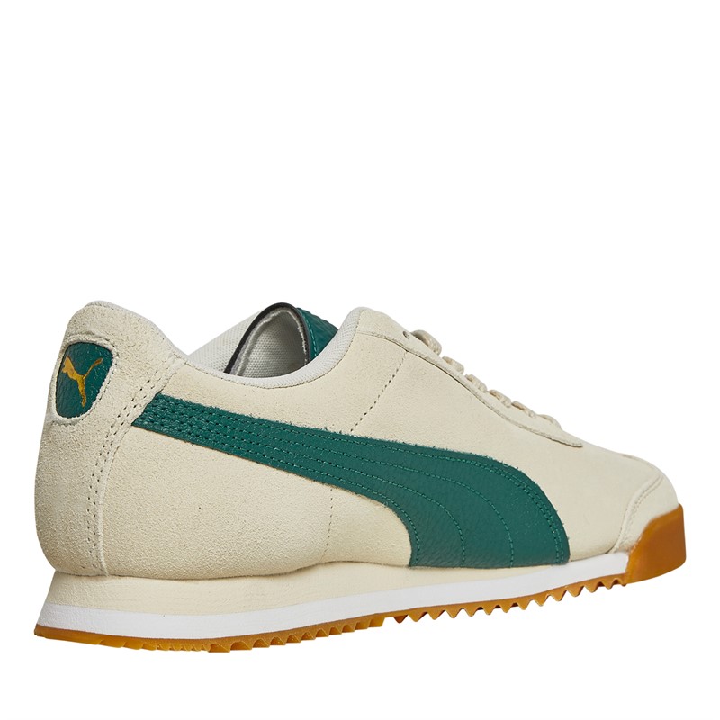 Puma Mens Roma Suede Trainers Alpine Snow