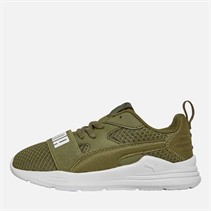 Puma Wired Run Pure Trainers for children kolor oliwkowy/czarny/biały