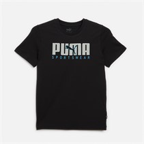 Puma Junior T-shirt Key Graphic dla dzieci kolor czarny