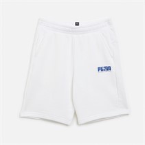 Puma Junior Jongens Key Graphic Sweat Shorts Puma Wit