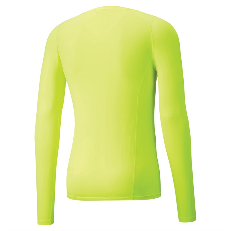 Puma Mens Liga Baselayer Long Sleeve Top Yellow