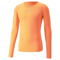 Puma Mens Liga Baselayer Long Sleeve Top Orange