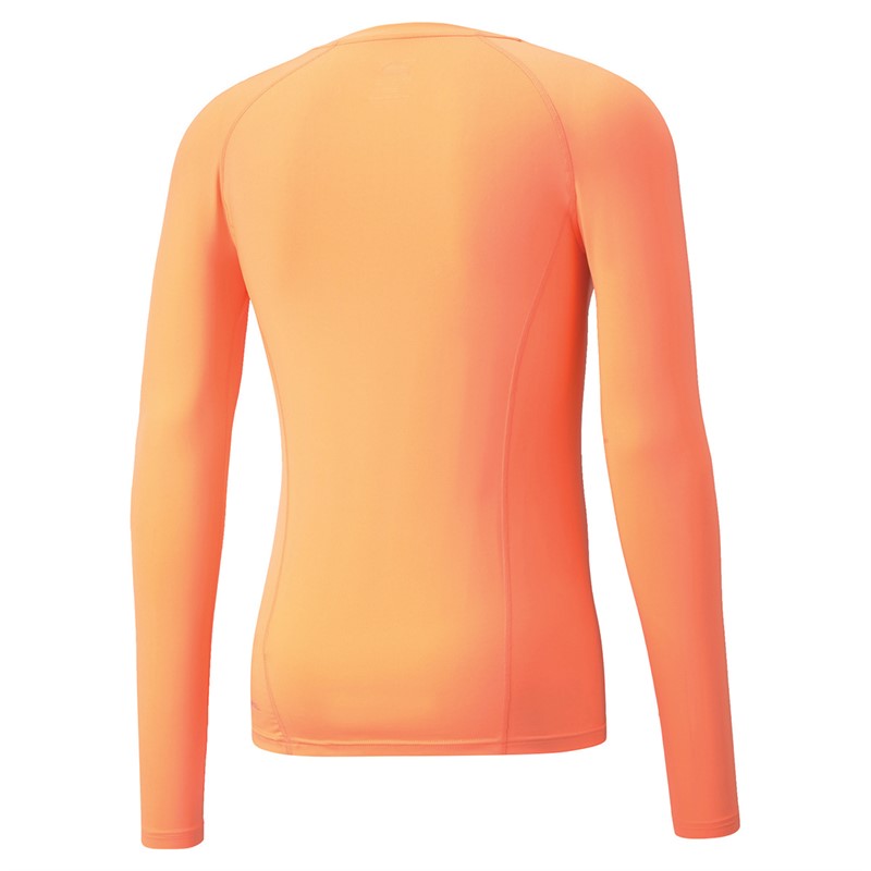 Puma Mens Liga Baselayer Long Sleeve Top Orange