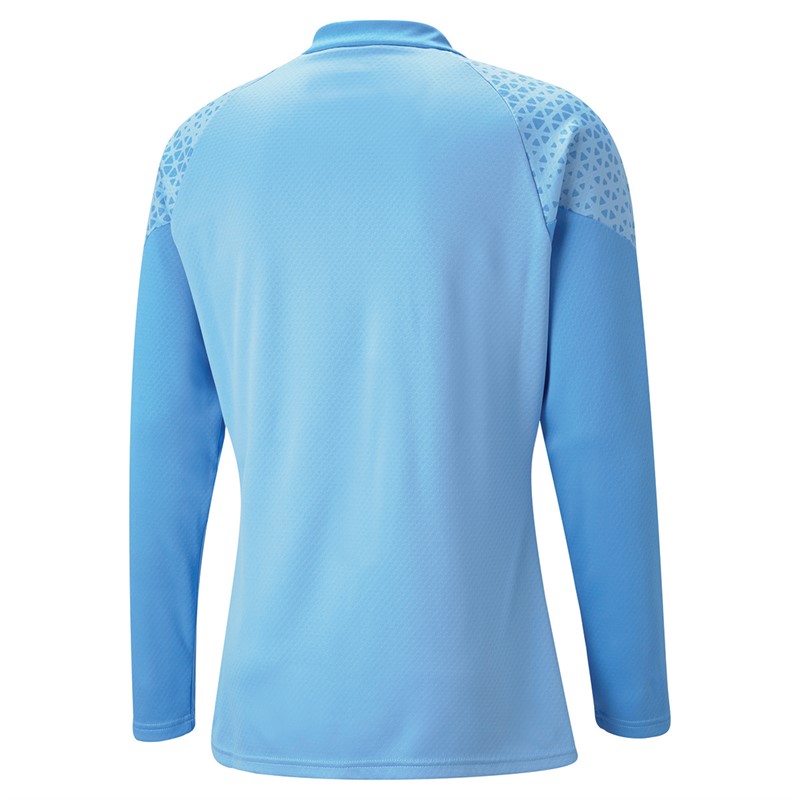 Puma Mens Teamcup 1/4 Zip Training Top Sky