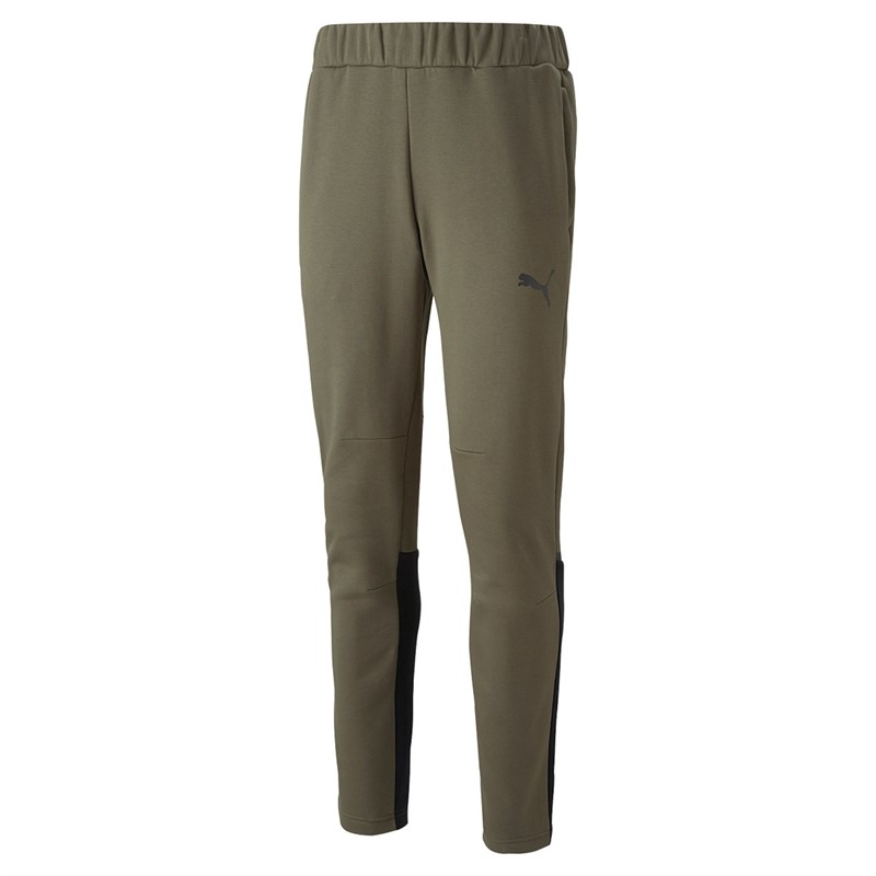 Puma Mens Teamcup Casuals Track Pants Green