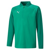 Puma Junior Teamcup 1/4 Zip Training Top Green