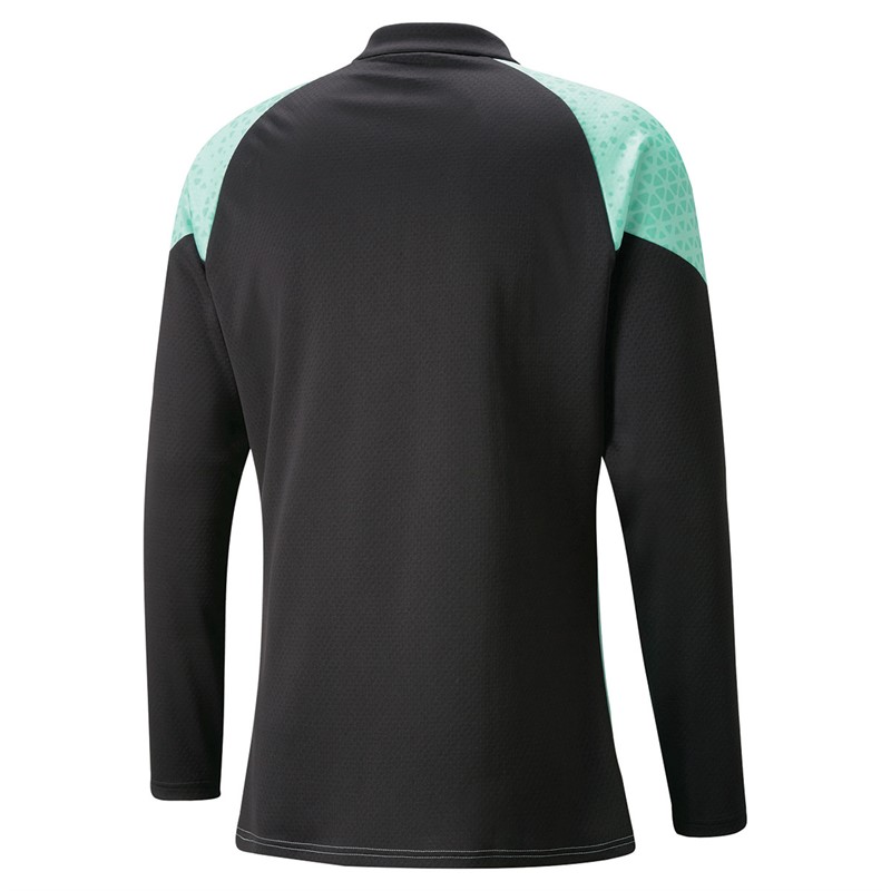 Puma Mens Teamcup 1/4 Zip Training Top Green