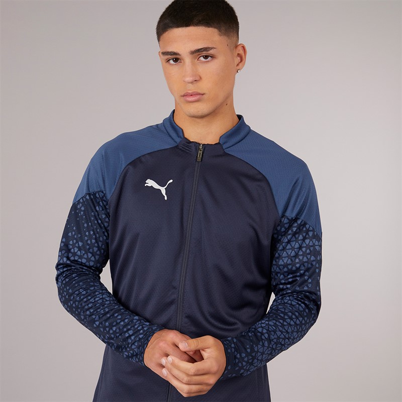 Puma Mens Teamcup Training Poly Track Jacket Navy