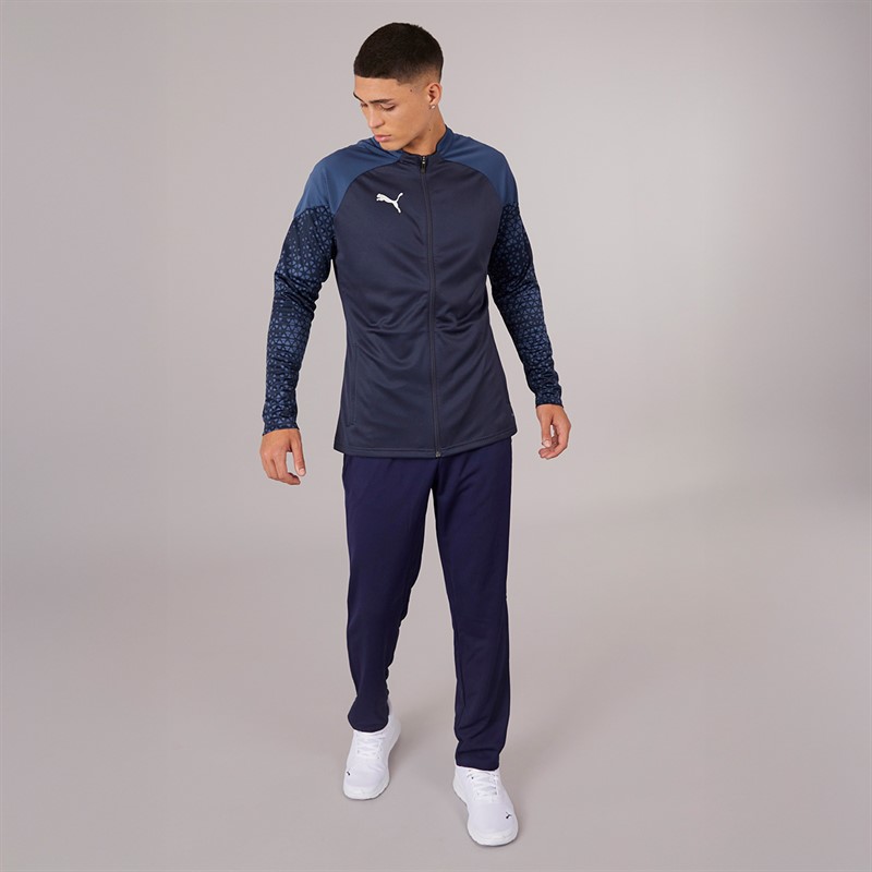 Puma Mens Teamcup Training Poly Track Jacket Navy