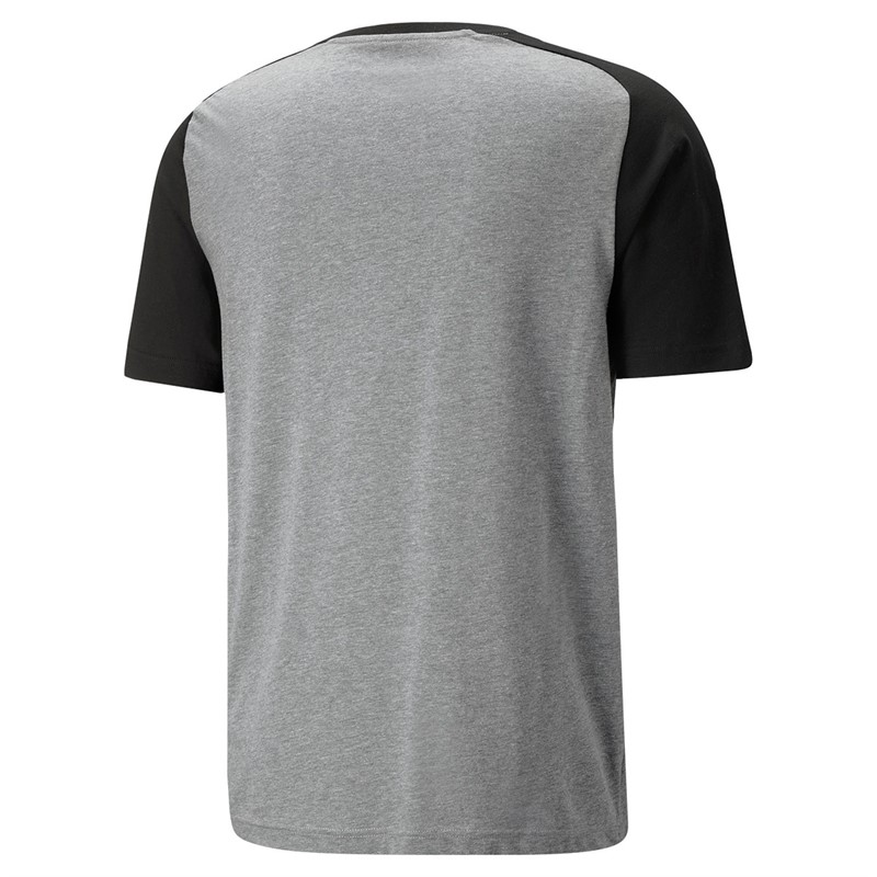 Puma Mens Teamcup Casuals T-Shirt Grey