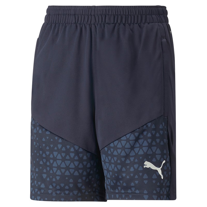 Puma Junior Teamcup Training Shorts Navy