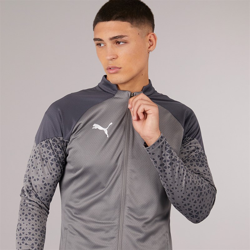 Puma Mens Teamcup Training Poly Track Jacket Grey