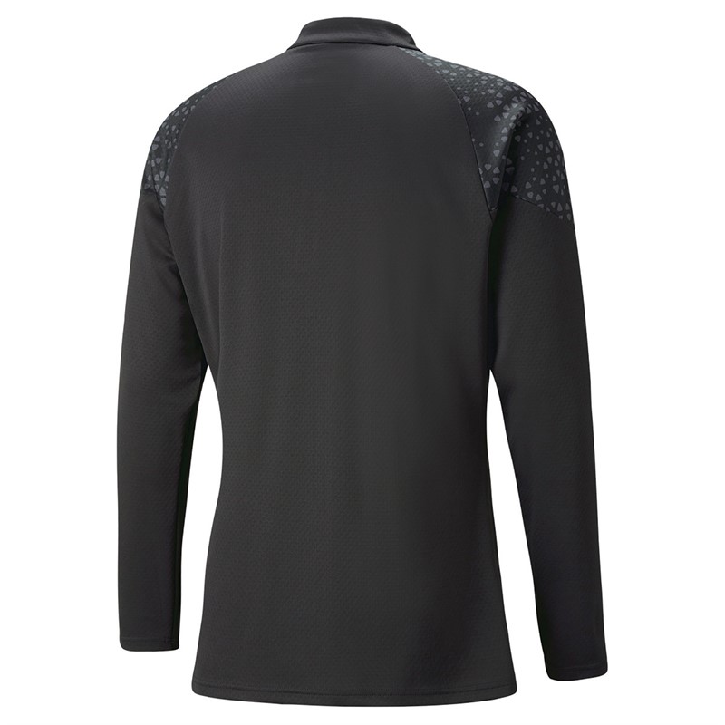 Puma Mens Teamcup 1/4 Zip Training Top Black