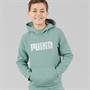 Puma Boys Sportstyle Fleece Hoodie Green Moon