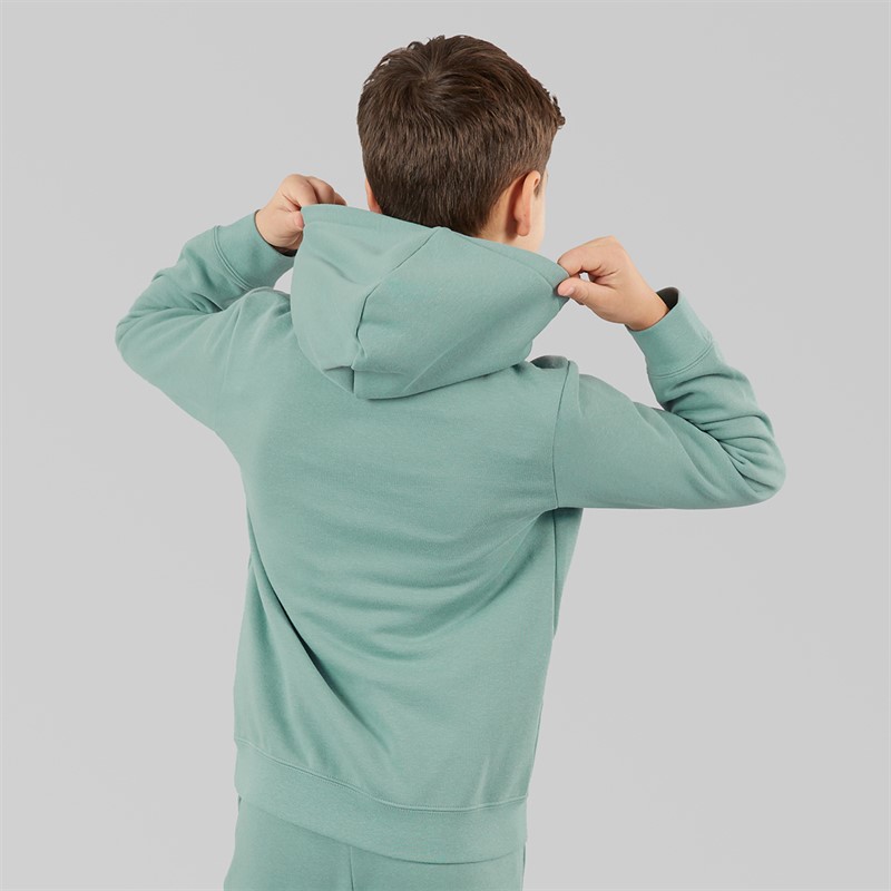 Puma Boys Sportstyle Fleece Hoodie Green Moon