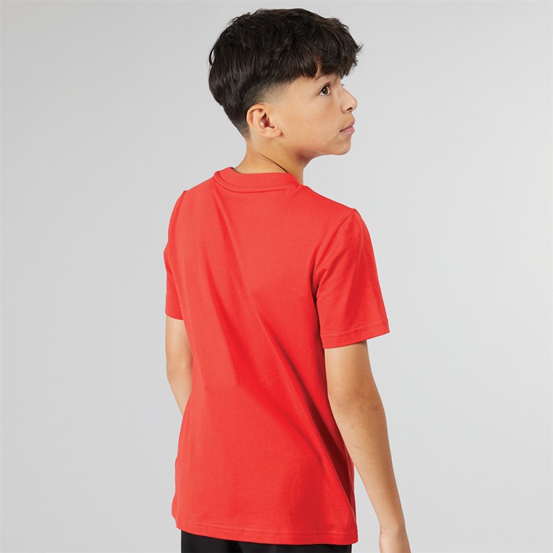 Puma Boys Essentials Cat Logo T-Shirt For All Time Red