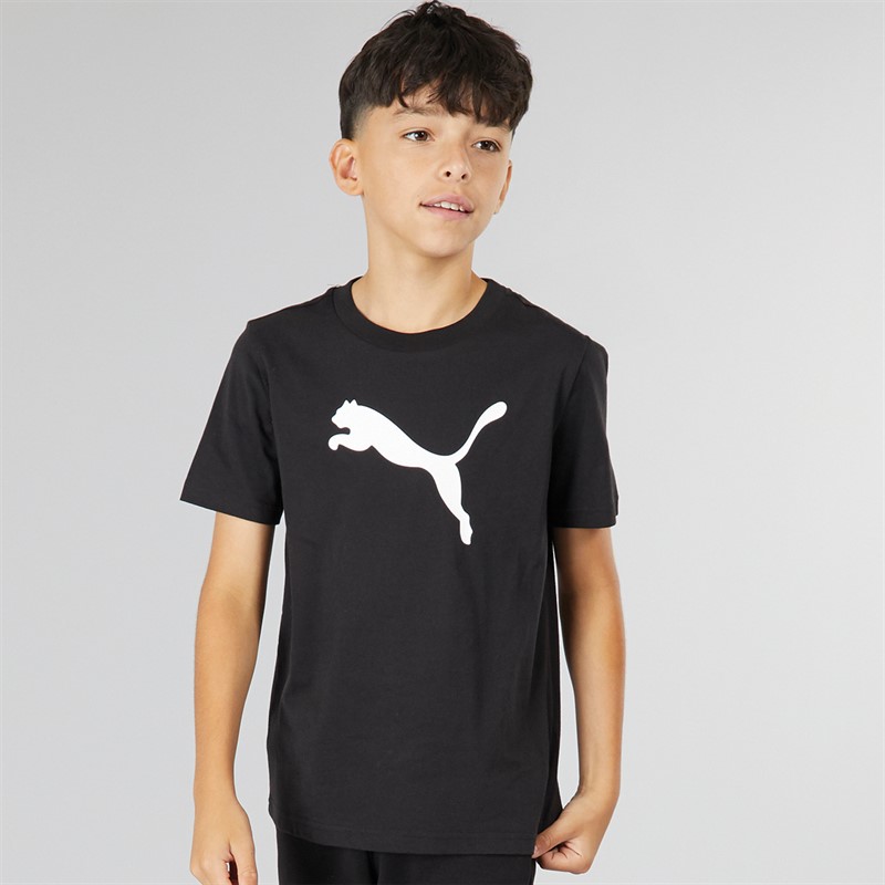 Puma Boys Essentials Cat Logo T-Shirt Puma Black