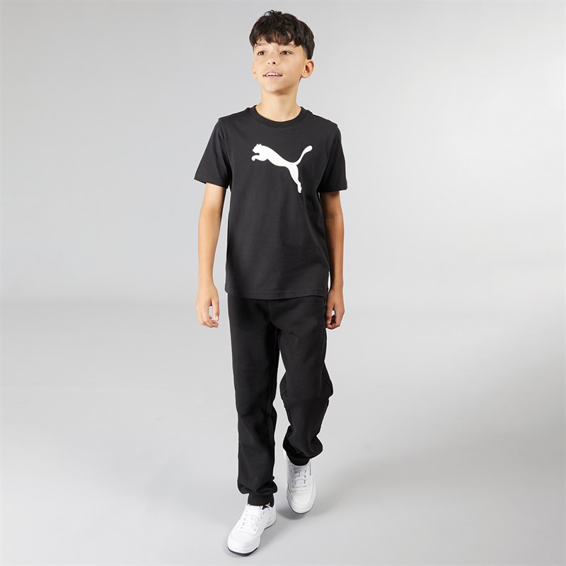 Puma Boys Essentials Cat Logo T-Shirt Puma Black