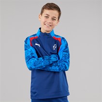 Puma Junior Neymar JR Playmaker 1/4 Top Blazing Blue/Puma White/Ultra Blue