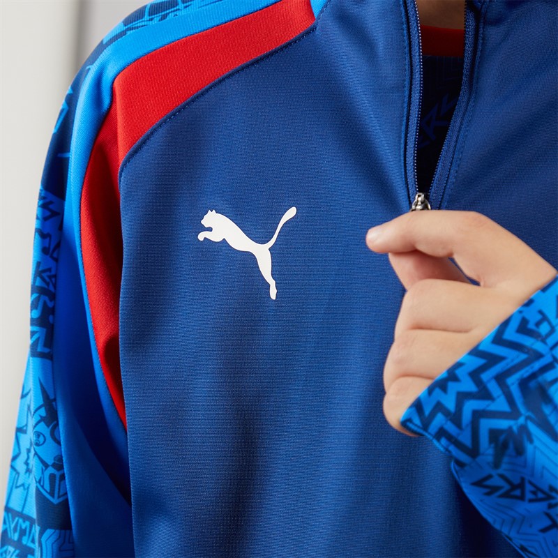 Puma Junior Neymar JR Playmaker 1/4 Top Blazing Blue/Puma White/Ultra Blue