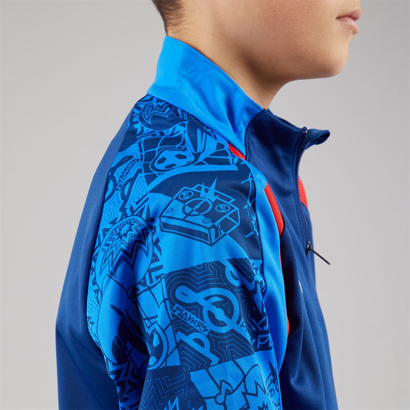 Puma Junior Neymar JR Playmaker 1/4 Top Blazing Blue/Puma White/Ultra Blue