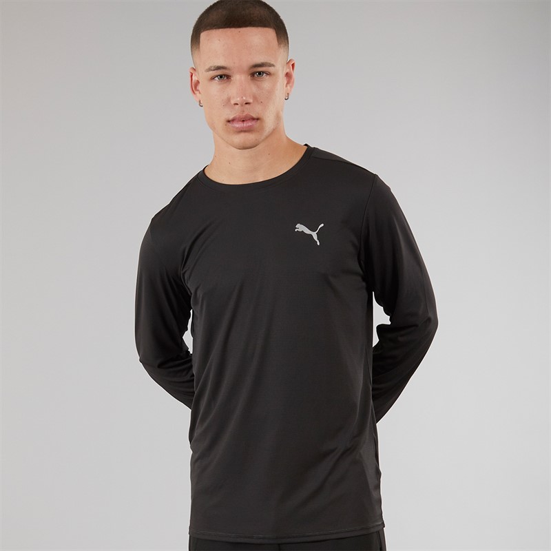 Puma Herren Lauf Favorit Langarm Lauf Oberteil Puma Schwarz