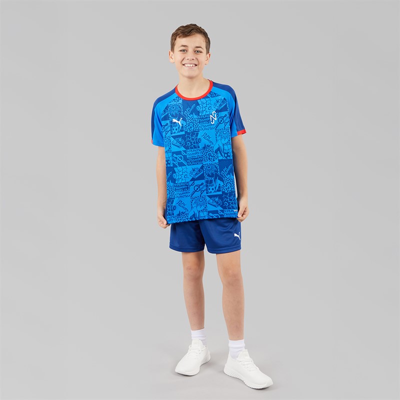 Puma Junior Neymar JR Playmaker Jersey Blazing Blue/Puma White/Ultra Blue